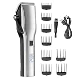 EOYLMIRL Pro Hair Clipper Cordless Professional Electric Trimmer Adjustable Barber Cutting Kit Lithium Ion Rechargeable