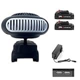 Fast Heating Heater Equipped with Two USB Interfaces for Mobile Charging, Easy Knob Control Compact Design Perfect for Home Use Heater