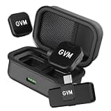 GVM CM2 Wireless Lavalier Microphone, USB-C Clip-On Mic for iPhone 15/16/17 & Android, Mini Mic with Noise Cancelling and Charging Case for Content Creation, Vlogging, Podcast & Streaming
