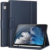 Antbox Case for iPad (A16) 11th (11'')/ 10th Generation (10.9'') High Grade Skin-Touch Vegan Leather with Built-in Pencil Holder Auto Sleep/Wake Function (Navy)