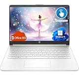 HP 14" Touchscreen Laptop, Microsoft Office 365 Included, Windows 11, 8GB RAM, 64GB eMMC, HDMI, Webcam, Wi-Fi, Bluetooth, Lightweight & Portable – Ideal for Students & Everyday Use