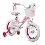 JOYSTAR 12 Inch Girls Bike Toddler Bike for 2 3 4 Years Old Girl 12" Kids Bikes for Ages 2-4 yr with Training Wheels and Basket Children's Bicycle in Pink