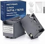 MISTYPAEKS 2 Pack Maintenance Box Compatible with Workforce Pro WF-4830 WF-4820 WF-3820 WF-4720 WF-4834 WF-4734 WF-4730 WF-4740 Printers(Non-OEM)