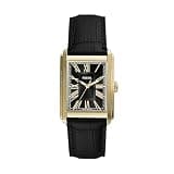 Fossil Men's Watch, Carraway Three-Hand Black Croco Leather Watch for Men