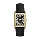 Fossil Men's Watch, Carraway Three-Hand Black Croco Leather Watch for Men