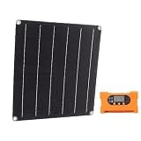 Jenivaint 25W 18V Monocrystalline Solar Panel Kit, with 100A Fast Charging Controller for Lighting and Electric Tools