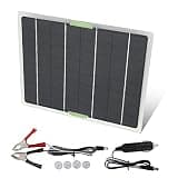 Compatible with Solar Battery, 10W Portable Panel Powered with Dual USB Port for Car RV Accessories