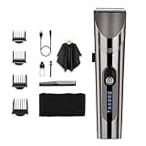 Barber Scissors Hair Clippers for Men, Washable Rechargeable Clipper Professional Trimmer