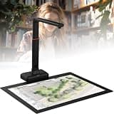 Portable Document Scanner with OCR, 23MP HD Camera, A2 Max Capture Size, Video Display Stand, Foldable Design for Windows & Mac Users, Easy Storage