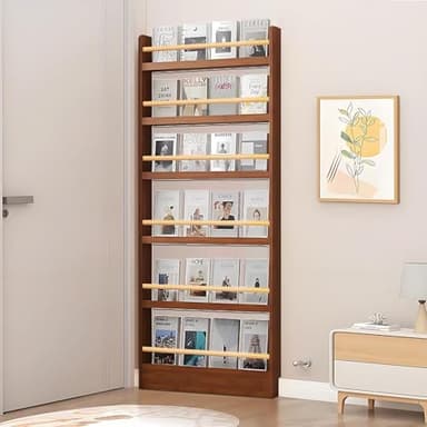 BDKNBHG Behind The Door Bookshelf | 3/4/5/6-Tier Behind The Door Shelf, Wall Mounted Organizer with Hidden Shelves for Kids Rooms Home & Kitchen