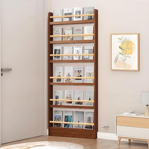 BDKNBHG Behind The Door Bookshelf | 3/4/5/6-Tier Behind The Door Shelf, Wall Mounted Organizer with Hidden Shelves for Kids Rooms Home & Kitchen