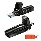 MOVE SPEED 2TB USB Drive, 570MB/S Read Speed External SSD with Dual Port Type C + USB 3.2 Portable SSD for iPhone 17/16/15 Series, Android, Mac, Windows