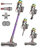 UOTKD Cordless Vacuum Cleaner, 55KPA 70Mins XL Dust Cup Vacuum Cleaners for Home, Stick Vacuum with Anti-Tangle Brush,LED Display,Self-Standing, Vacuum Cordless for Hardwood Floor, Carpet, Pet Hair