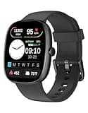 Fitness Trackers for Men Women with Bluetooth Call 24/7 Heart Rate & Blood Oxygen Monitor Sleep Tracker, Steps/Calories Counter Stopwatch/Timer/Alarm Clock, Pedometer for Walking Waterproof (Black)