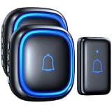 ONMYJFD House Door Bell 56 Chimes Mute Mode Home Welcome Receiver Doorbell IP66 Waterproof