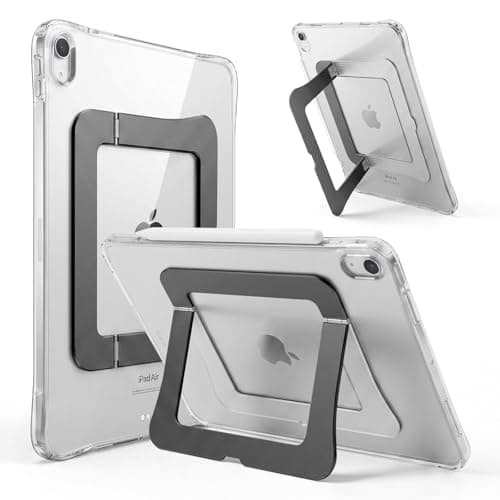 Dwopar Kickstand Case for iPad Air 11 inch M4/M3/M2 2026/2025/2024, Slim Protective Clear Cover for iPad Air 5th/4th Generation 10.9 Inch 2022/2020, Sturdy Adjustable Multi-Angle Stand, Gray