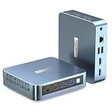 PELADN Mini PC,Twin Lake N150,16GB DDR4/512GB SSD,Type-C/Dual HD,Mini Desktop Computer,WiFi5 4K/60Hz Triple-Display USB3.2/BT4.2 Mini Computers