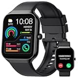 Smart Watch,1.96"HD Smartwatch for Men Women (Answer/Make Call), 2026 Fitness Activity with Heart Rate/Sleep Monitor/Step Counter, IP68 Waterproof, 113+ Sport Modes Running Watch for Android iOS Black