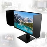 GJOPU Desktop Computer Screen Hood, 24 Inch Adjustable Monitor Hood Sunshade with 180° Adjustment Angle, Reduces Glare, Enhances Privacy and Focus, for Office, Playing Games