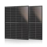 HISHEN 2PCS 195 Watt Solar Panels Quarter-Cut Cell for RV, Marine, Balcony