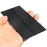 1.3W 5V PET Solar Panel, Small Size Monocrystalline Silicon Solar Cells 131 * 61MM for DIY 3.7V -5V Battery Garden Led Light Solar Projects Charging,10Pcs/Lot