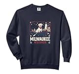 Milwaukee Wisconsin Dog Lover Vintage Retro Design RA0D Comfort Colors Adult Sweatshirt