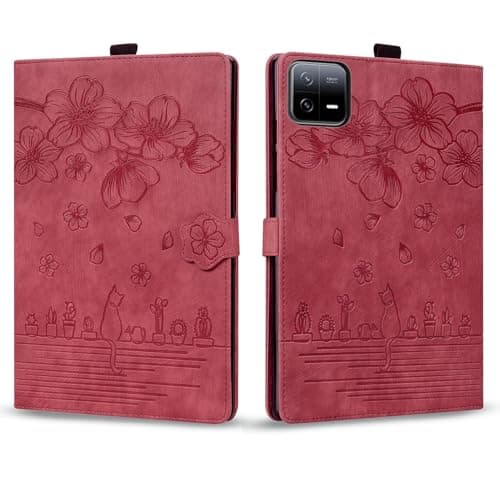 Tablet PC Case Compatible With Xiaomi Pad 7 / Xiaomi Pad 7 Pro 11.2 Inch Released 2024 Shockproof PU Leather Embossed Folding Stand Protective Cover Flip Case Card Slot Tablet PC Case Protective Case(