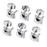 6Pcs Semi-Closed Guitar String Tuning Pegs Tuner Machine Head Knobs Tuning Keys Machine Head for Electric Acoustic Guitar