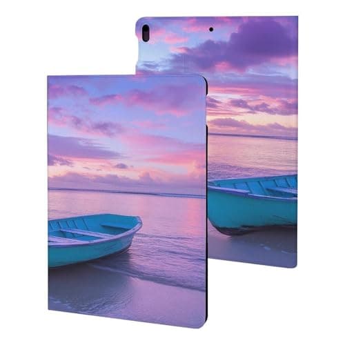 Hawaii Sunset Boat Landscape Tablet Case Compatible with ipad Pro/ipad Air3(10.5in) Protective Case Stand Protective Cover