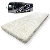 2 8" x 48" x 80" Memory Foam Mattress for RV with Water Resistant Organic Cotton Cover, Firm High Density Foam Base, USA Made, CertiPUR-US Certified Foam