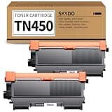 Skydo TN450 Toner Cartridge Compatible Replacement for Brother TN450 TN420 TN-450 TN-420 use with HL-2270DW HL-2280DW MFC-7360N MFC-7860DW DCP-7065DN Printer (2 Black)