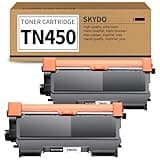 Skydo TN450 Toner Cartridge Compatible Replacement for Brother TN450 TN420 TN-450 TN-420 use with HL-2270DW HL-2280DW MFC-7360N MFC-7860DW DCP-7065DN Printer (2 Black)