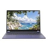 Cleriver 15.6" FHD Touchscreen 2-in-1 360° Flip Convertible Laptop Win11 with Office Suite,WiFi 5,BT 5.0,USB 3.0,Notebook for Students, Home Office and Everyday Use (16G+512G)