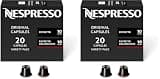 Nespresso Capsules Original, Ristretto Variety Pack, Dark Roast Espresso Coffee, 20 - Count (Pack of 2) Coffee Pods
