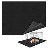 Wibeelee 32" X 50" X 0.23'' Mat for Under Dog Crate Waterproof Non-Slip Kennel Mat to Protect Floors Large Absorbs Urine Reusable Dog Playpen Mat