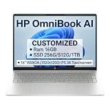 FexelPc Customized Laptop, Created Using 16" WUXGA Touchscreen Laptop,AMD Ryzen 5 40,Silver,16GBRAM DDR5,256GB/512GB/1024GBSSD,Win 11
