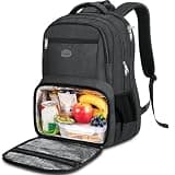 MATEIN 18 Inch Backpack for Men, Large Work Backpack with Lunch Compartment