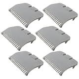 HOTIOGA 6pcs Guard Replacement for W*hl Clipper Guards Set Hair Clipper and Trimmer, Clipper Guide Comb #3137-101 - Grey #1/2-1/16" (1.5mm)