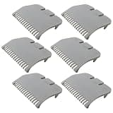HOTIOGA 6pcs Guard Replacement for W*hl Clipper Guards Set Hair Clipper and Trimmer, Clipper Guide Comb #3137-101 - Grey #1/2-1/16" (1.5mm)