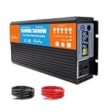 72V to 110V, 3000W Pure Sine Wave Inverter DC 72V to 120V 240V AC Converter, High Efficiency Off-Grid Solar Inverter with LCD Display for Home, RV, Truck