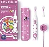 Brushmo x Super Simple Songs Kids Sonic Electric Toothbrush for Ages 3+, Featuring Jimmy, 3 Gentle Modes, 2 Brush Heads, Travel Case, Rechargeable with Wall Adapter (BM03)