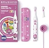 Brushmo x Super Simple Songs Kids Sonic Electric Toothbrush for Ages 3+, Featuring Jimmy, 3 Gentle Modes, 2 Brush Heads, Travel Case, Rechargeable with Wall Adapter (BM03)