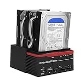 USB 3.0 to SATA Bay Hard Drive Docking Station, 2.5inch 3.5inch USB 3.0 SATA IDE HDD Docking Station, Triple Disk Drive Dock 2.5 3.5in SATA IDE USB3.0 HUB Card Reader (US
