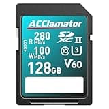 Acclamator 256GB SD Card, UHS-II, C10, U3, V60, Up to 280MB/s Read SDXC Memory Card, 4K UHD, Compatible Computer Cameras and Camcorders, Camera Memory Card(V60, 256GB)