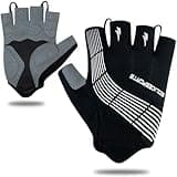 Souke Sports Cycling Bike Gloves Padded Half Finger Bicycle Gloves Shock-Absorbing Anti-Slip Breathable MTB Road Biking Gloves for Men/Women
