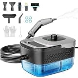 Talooz Steam Cleaner, Portable Steam Cleaner for Home with 1800W High Pressure, 15s Heat-Up,1600ML Large Tank, Handheld Steam Cleaner for Cleaning Upholstery, Tile, Car, Bathroom, Grout, Floor (Grey)