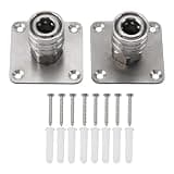 AstraLoom Pressure Washer Foam Cannon Holder Stainless Steel Wall Mount Organizer with Quick Connect for Garage Workshop Storage 2Pcs Set 5x5cm