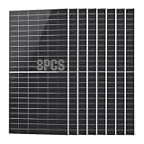 ECO-WORTHY 8PCS 590W Solar Panels N-Type Bifacial Half-Cut Monocrystalline, 23.23% High Conversion Efficiency for Home Rooftop, RV, Boat