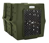 Dakota 283 Canine Rough and Tough Economy Dog Crate w/Removable Two-Way Door - Heavy Duty Outdoor Kennel for Large Breed Dogs (Olive, Large)