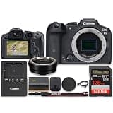 Canon EOS R7 Mirrorless Camera (Body Only) with Mount Adapter EF-EOS R + SanDisk Extreme PRO 128GB Memory Card (10pc Bundle)